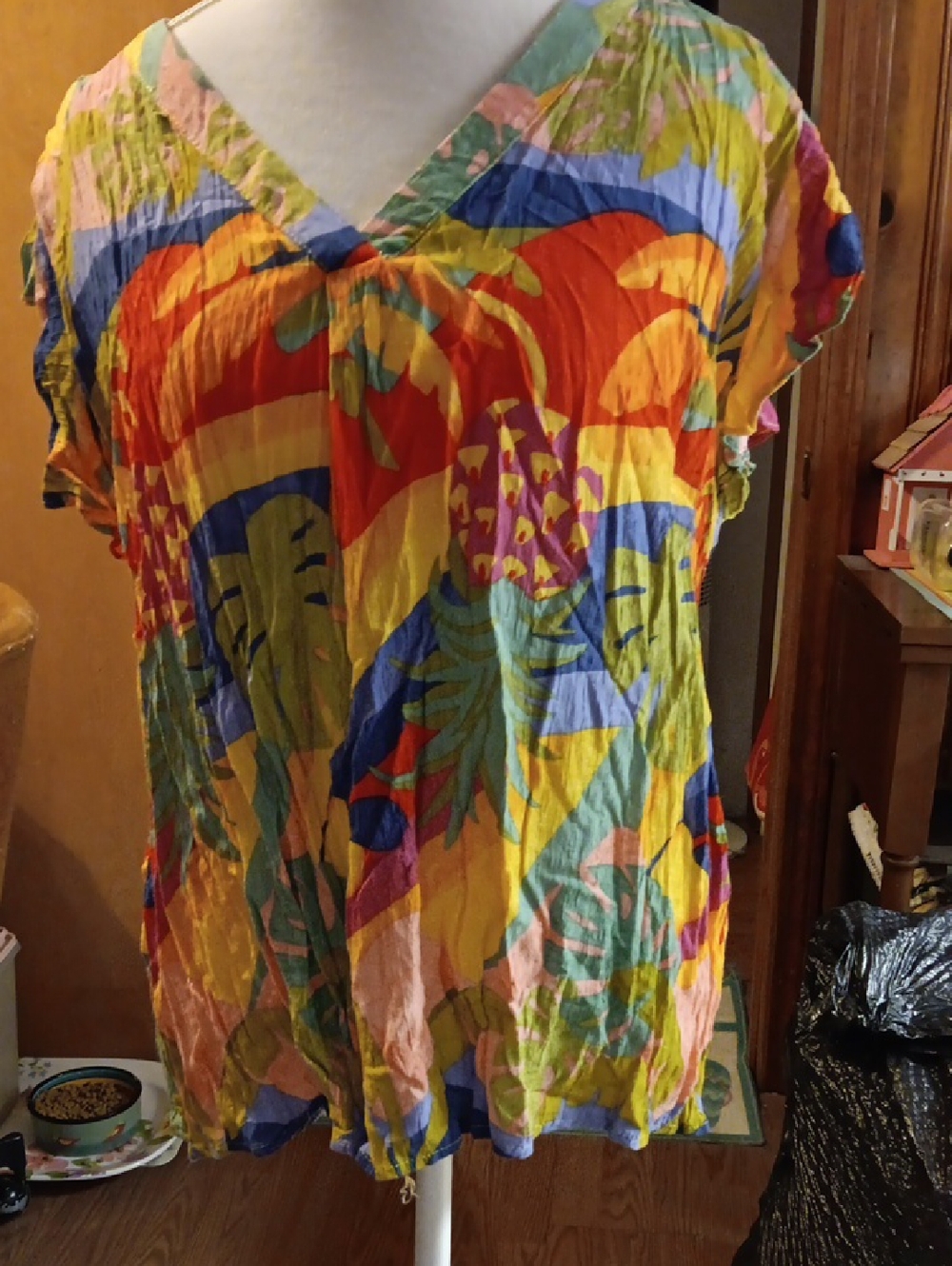 Christian Siriano 2x Tunic Short Sleeves